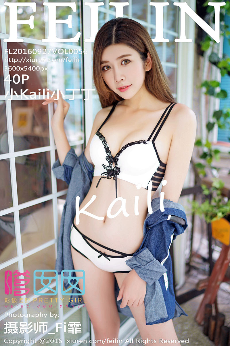 [FeiLin嗲囡囡] Vol.056 嫩模小Kaili小丁丁居家私房性感内衣秀完美丰乳写真