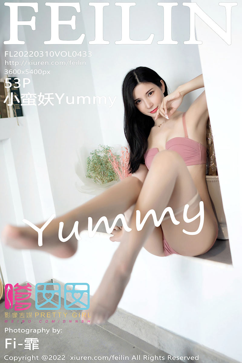 [FeiLin嗲囡囡] Vol.433 模特小蛮妖Yummy三套服饰拍摄肉丝裤袜秀翘臀美腿诱惑写真