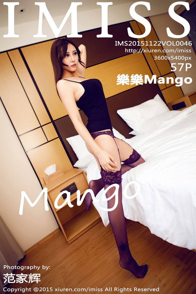 [IMiss爱蜜社] Vol.046 嫩模樂樂Mango蕾丝内裤秀美臀半脱衬衣秀美乳写真