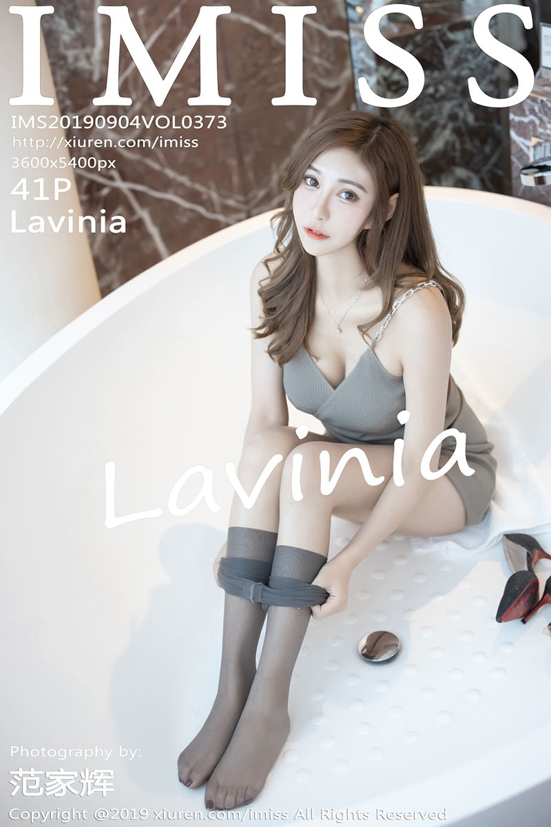 [IMiss爱蜜社] Vol.373 气质美女Lavinia性感连身裙秀丝袜美腿+私房内衣完美诱惑写真