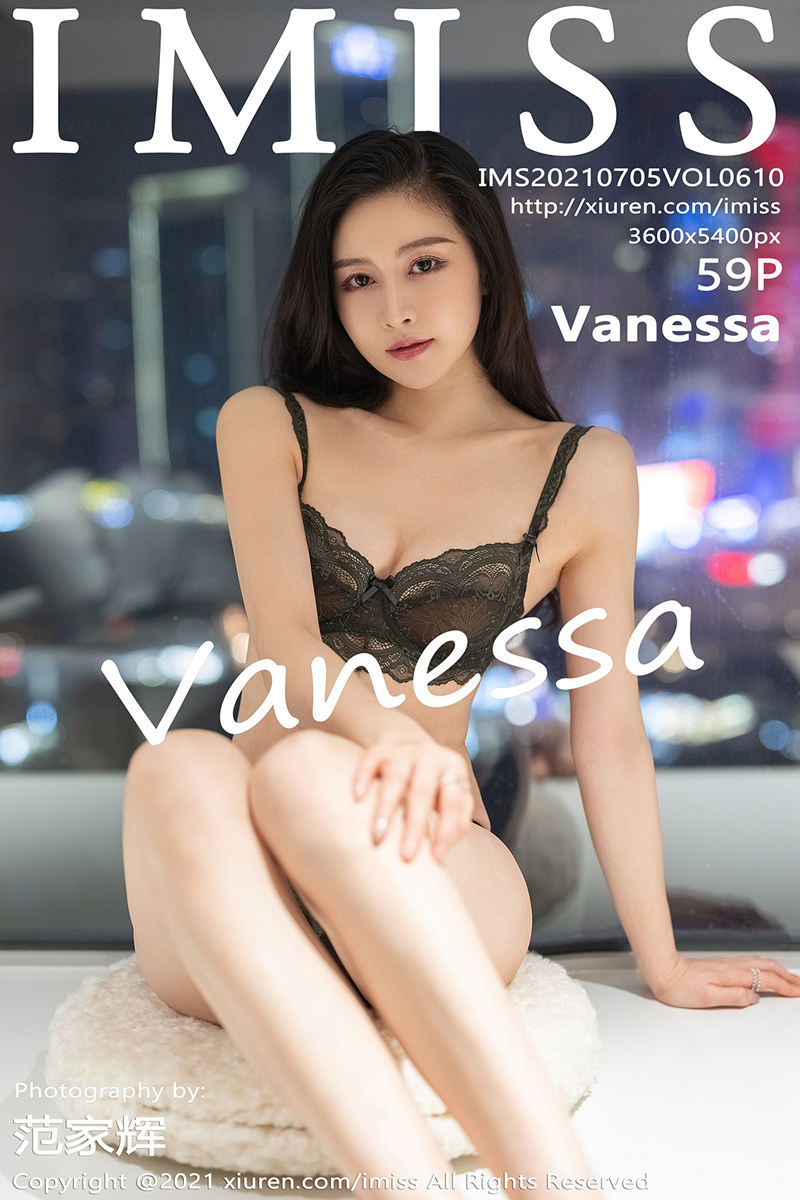 [IMiss爱蜜社] Vol.610 气质美女Vanessa职场OL主题私房半脱露镂空内衣迷人诱惑写真