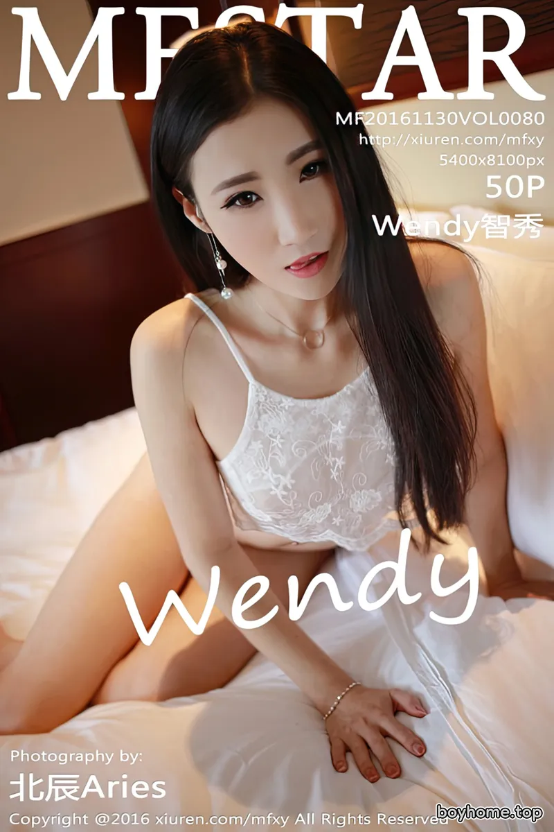 [MFStar模范学院] Vol.080 韩系美女Wendy智秀黑色情趣内衣秀白嫩肌肤妩媚迷人写真