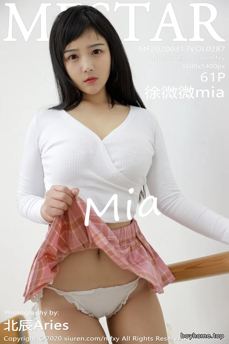 [MFStar模范学院] Vol.287 嫩模徐微微mia性感JK制服秀完美身材豪乳翘臀诱惑写真