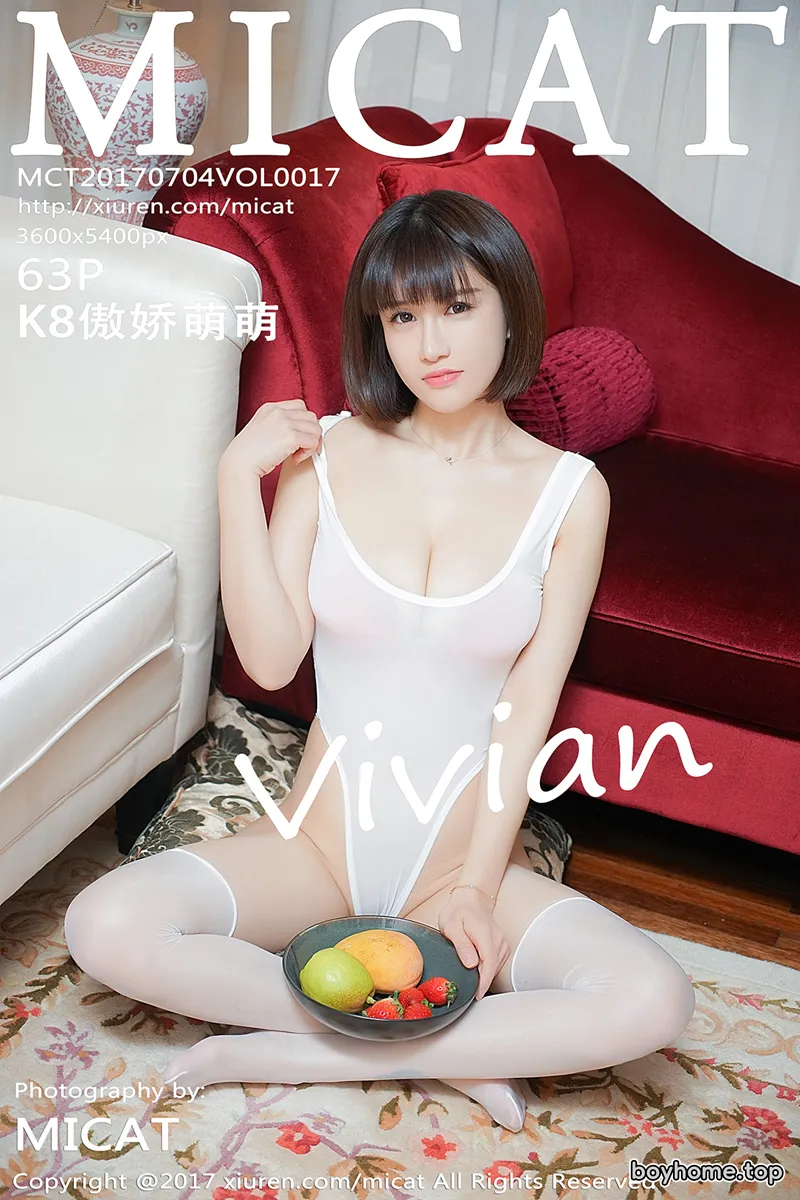 [MICAT猫萌榜] Vol.017 嫩模K8傲娇萌萌Vivian开档透视丝袜主题系列完美诱惑写真