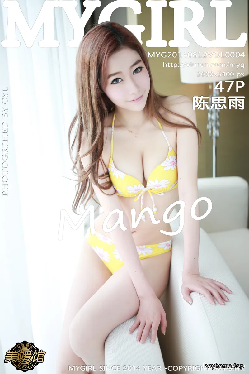 [MyGirl美媛馆] Vol.004 嫩模陈思雨Mango黑色透明情趣内衣豪乳凸点诱惑