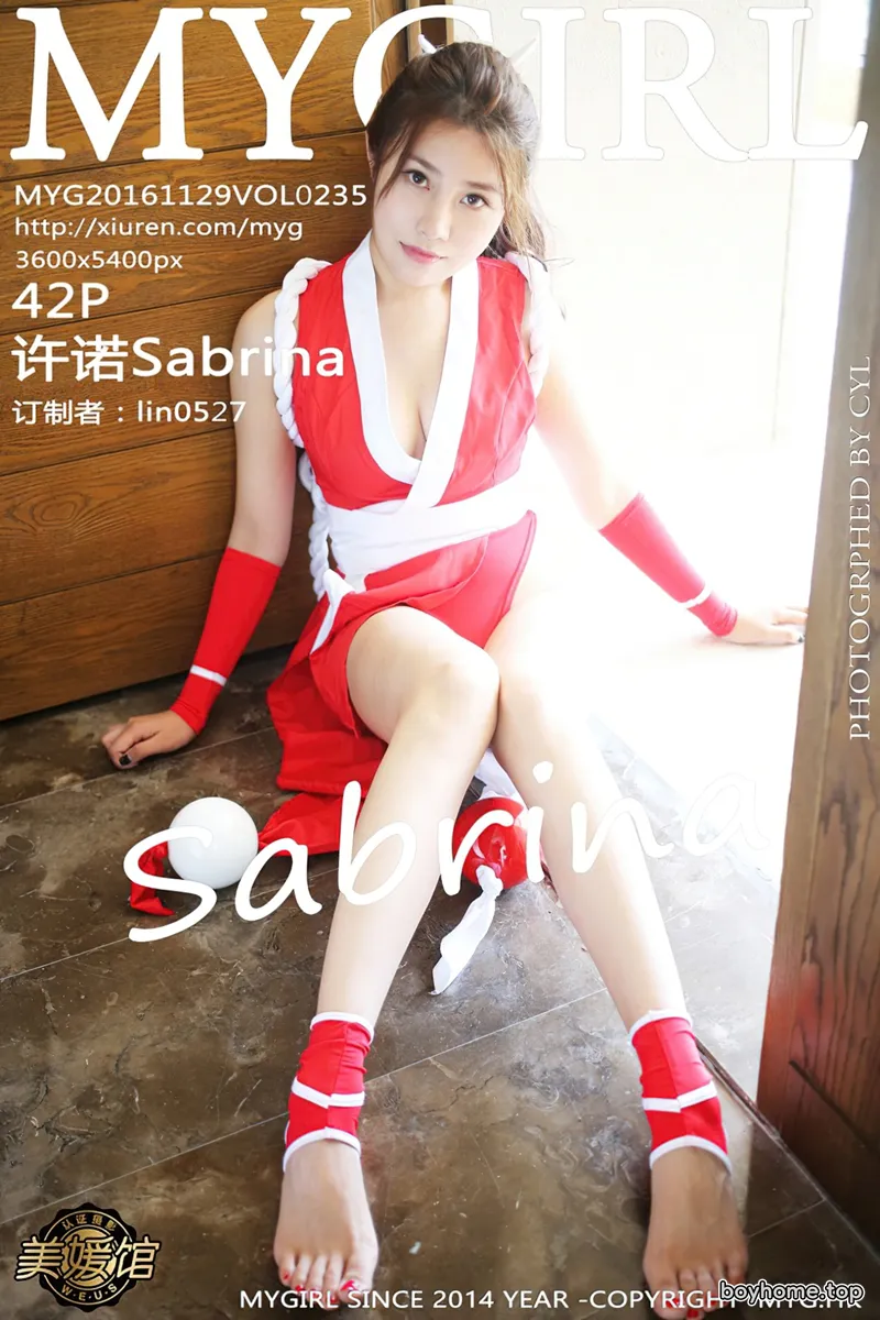 [MyGirl美媛馆] Vol.235 性感女神许诺Sabrina三亚旅拍不知火舞COS完美诱惑写真