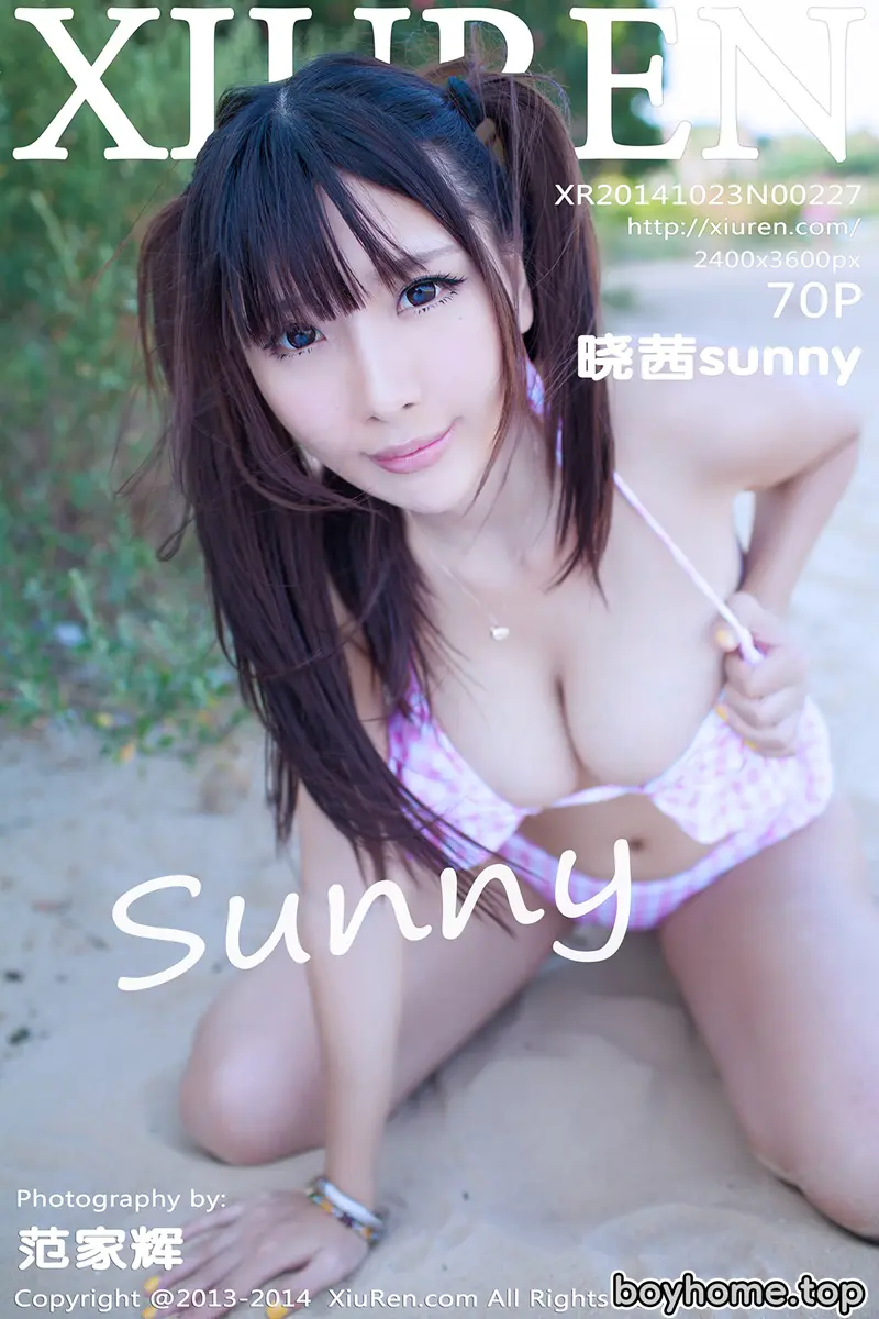 [XiuRen秀人网] No.227 嫩模晓茜sunny厦门旅拍第三套日系性感内衣秀豪乳写真