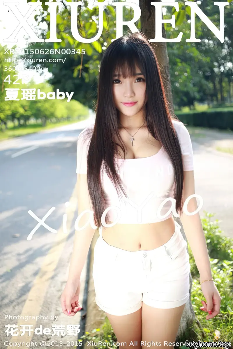 [XiuRen秀人网] No.345 内地嫩模夏瑶baby白色紧身上衣秀完美身材豪乳诱惑写真