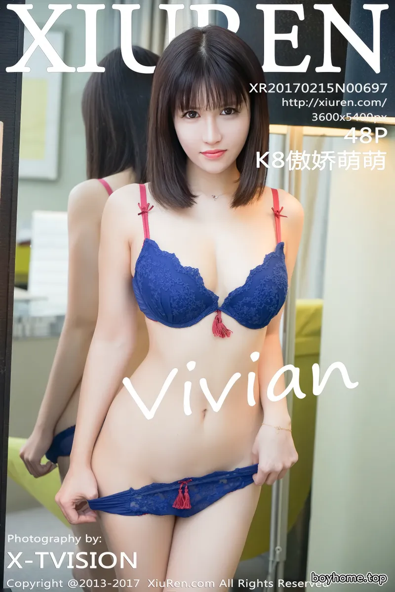 [XiuRen秀人网] No.697 女神K8傲娇萌萌Vivian黑色薄纱秀完美身材傲人美胸写真