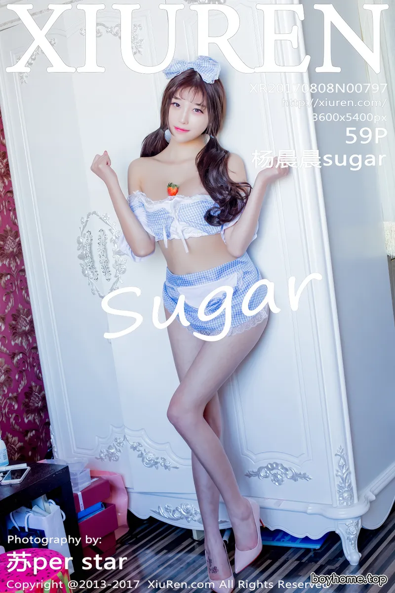 [XiuRen秀人网] No.797 甜美女神杨晨晨sugar性感女仆装秀白嫩美乳靓丽迷人写真