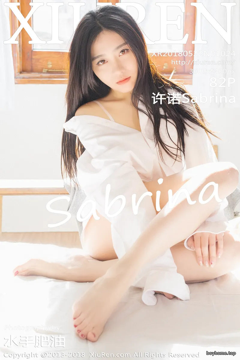 [XiuRen秀人网] No.1024 女神许诺Sabrina居家早安女友系列床上慵懒迷人写真