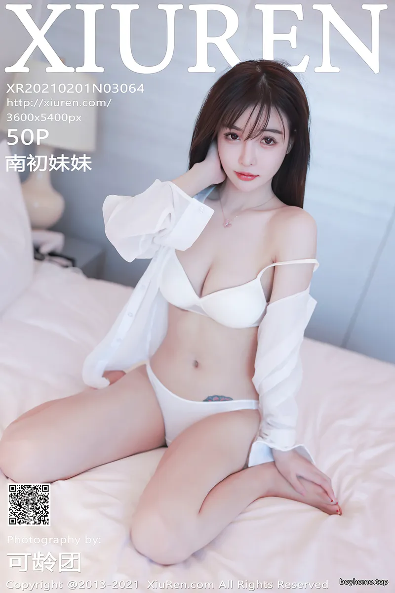 [XiuRen秀人网] NO.3064 嫩模南初妹妹洁白动人衬衫配白色内衣秀完美身材撩人诱惑写真