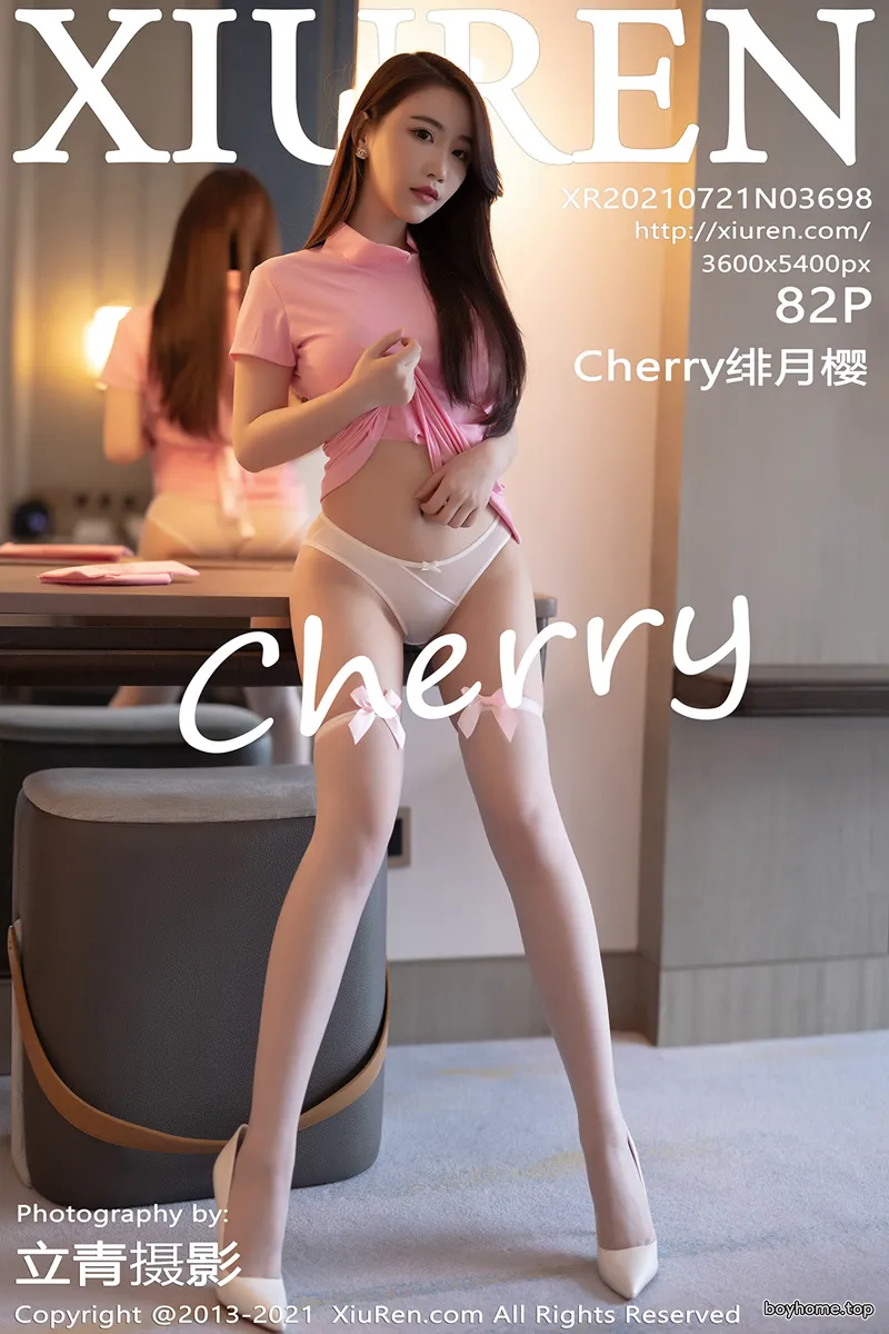 [XiuRen秀人网] NO.3698 女神Cherry绯月樱江浙沪旅拍粉色护士装半脱露性感内衣诱惑写真