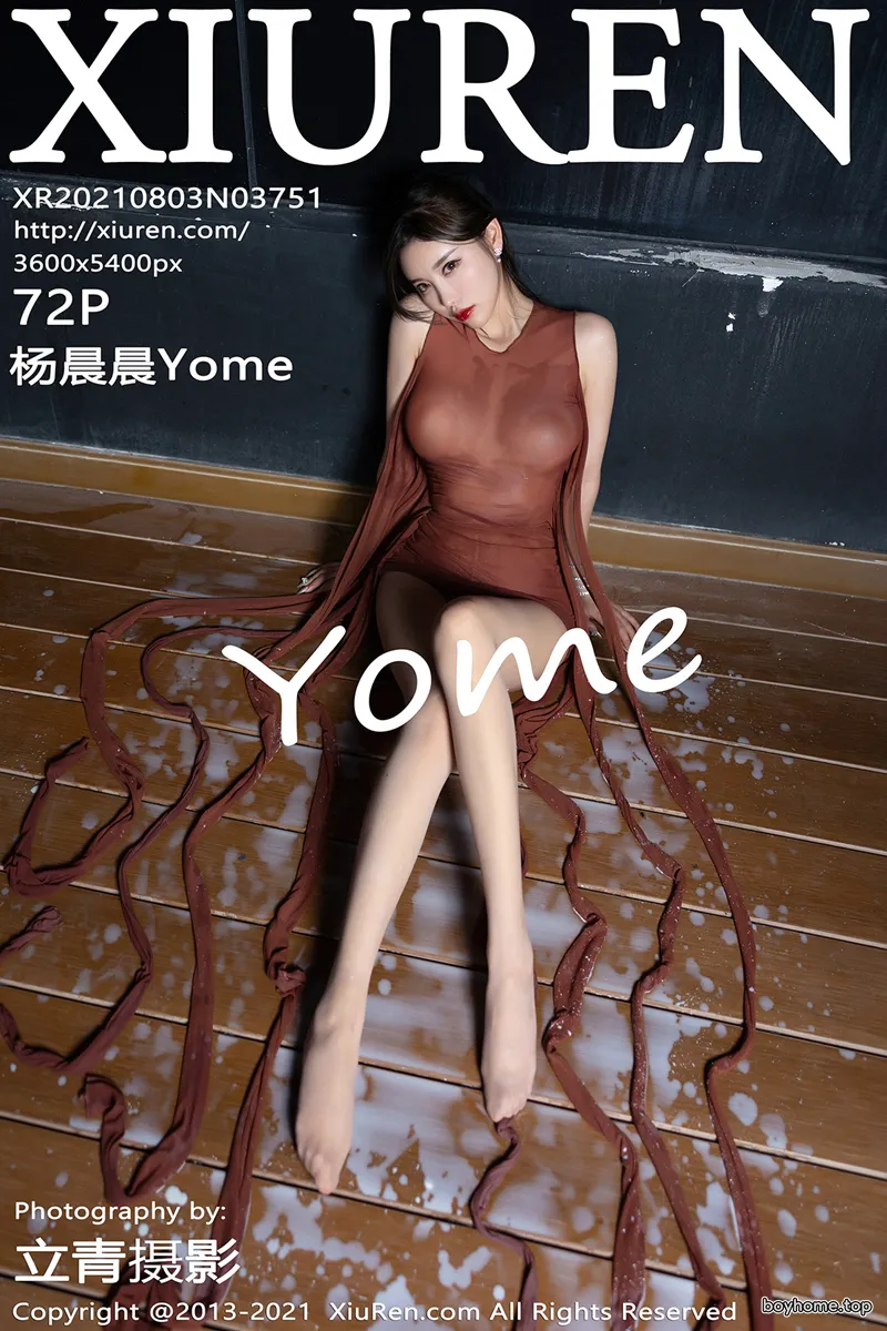 [XiuRen秀人网] NO.3751 女神杨晨晨Yome牛奶设计视觉主题轻薄连身裙湿身撩人诱惑写真