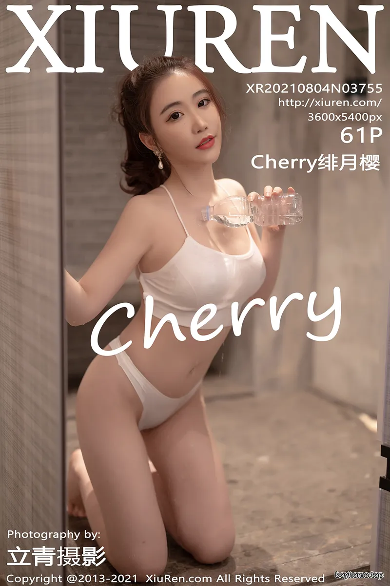 [XiuRen秀人网] NO.3755 女神Cherry绯月樱江浙沪旅拍白色吊带配紧身服饰丰满诱惑写真