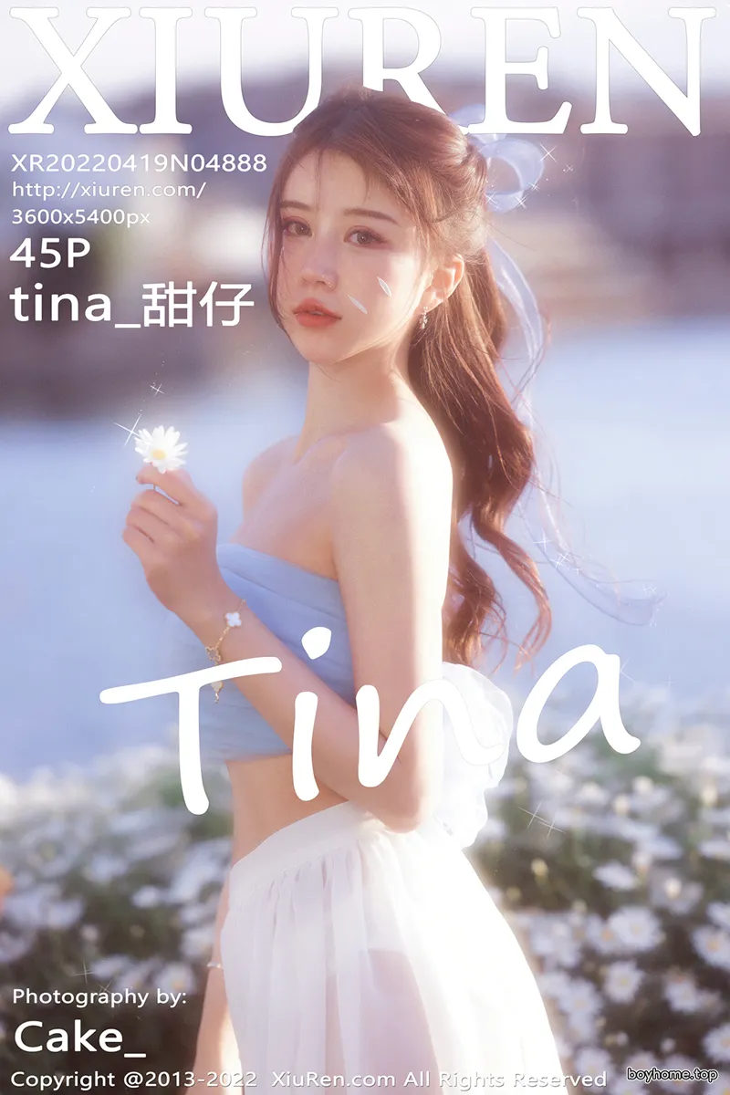 [XiuRen秀人网] No.4888 模特tina_甜仔大理旅拍户外蓝色服饰配白长裙秀凹凸身材诱惑写真