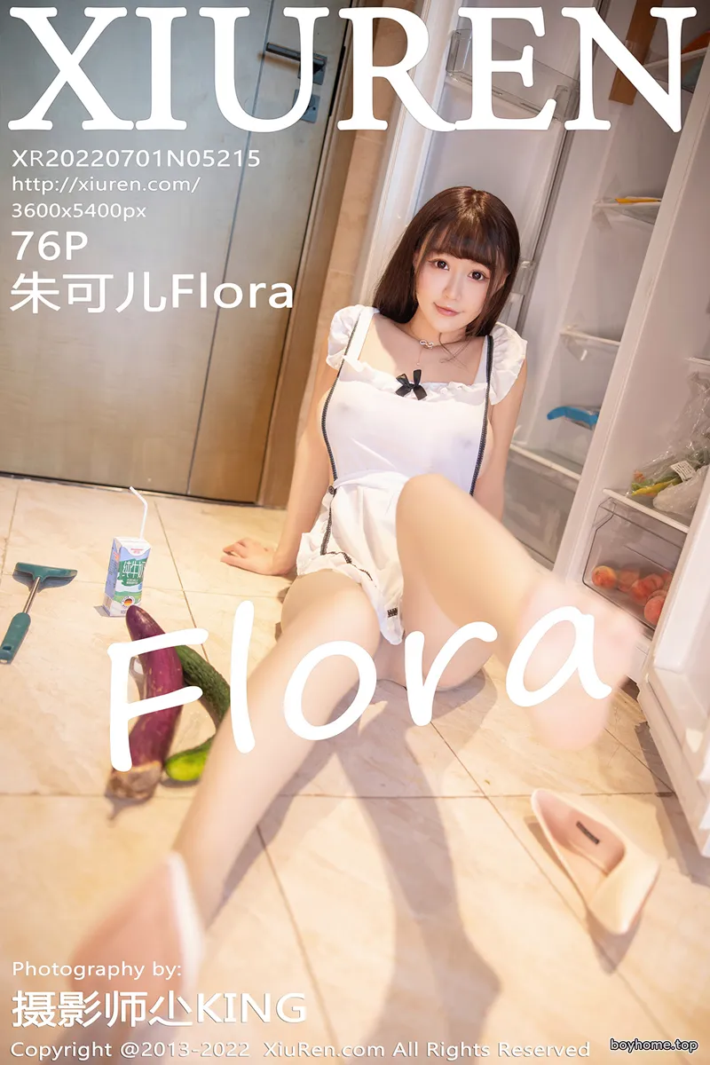 [XiuRen秀人网] No.5215 女神朱可儿Flora私房真空白色女仆服饰配无内黑丝极致诱惑写真