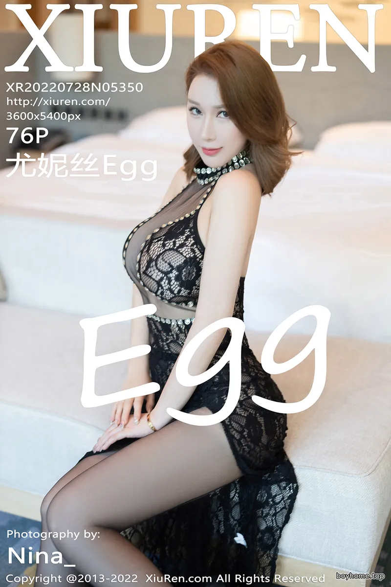 [XiuRen秀人网] No.5350 女神尤妮丝Egg万宁旅拍黑色轻透连衣长裙秀魔鬼身材诱惑写真