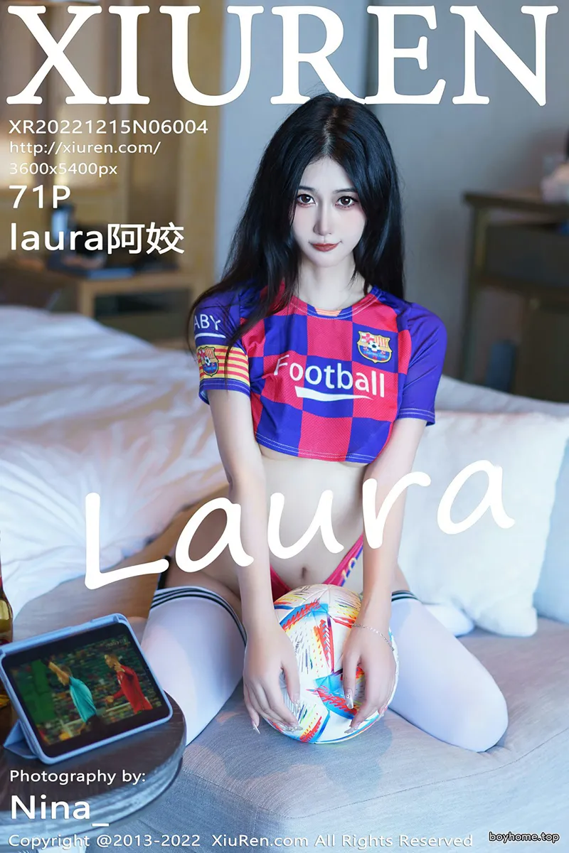 [XiuRen秀人网] No.6004 模特laura阿姣三亚旅拍足球宝贝主题性感球服秀完美身材诱惑写真