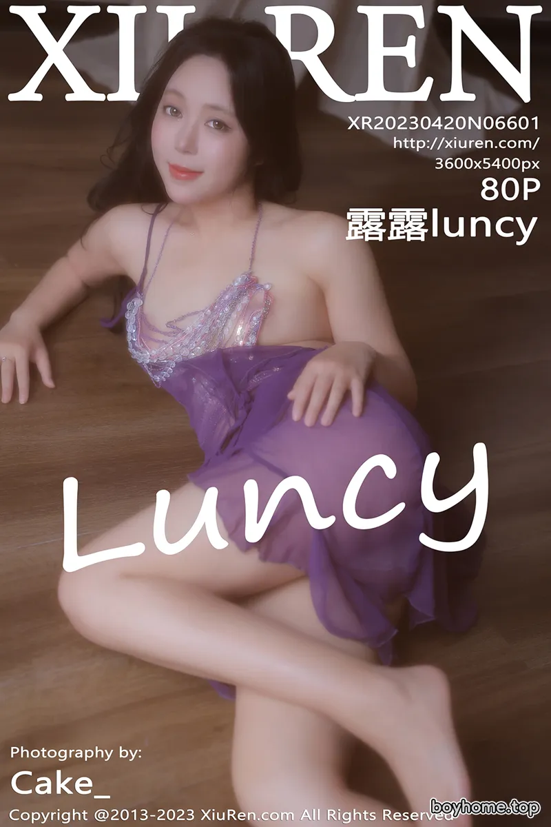 [XiuRen秀人网] No.6601 模特露露luncy性感紫色轻透情趣服饰秀惹火身材撩人诱惑写真