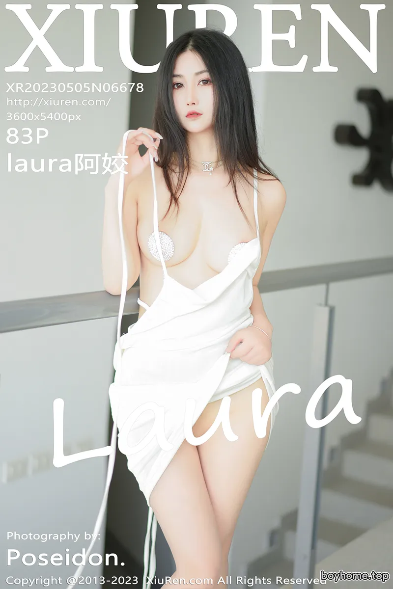 [XiuRen秀人网] No.6678 模特laura阿姣户外泳池大尺度露傲人豪乳血滴子遮点诱惑写真