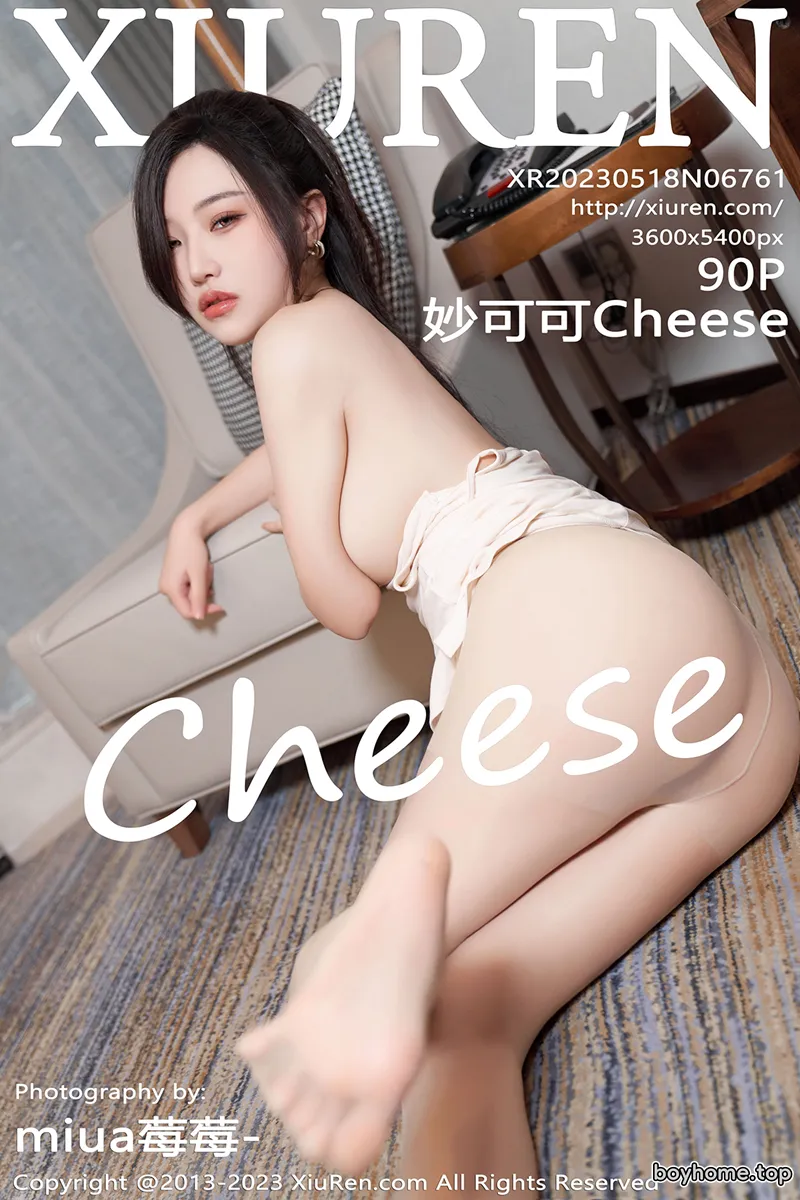 [XiuRen秀人网] No.6761 模特妙可可Cheese浅色吊带长裙配原色丝袜秀完美身材诱惑写真