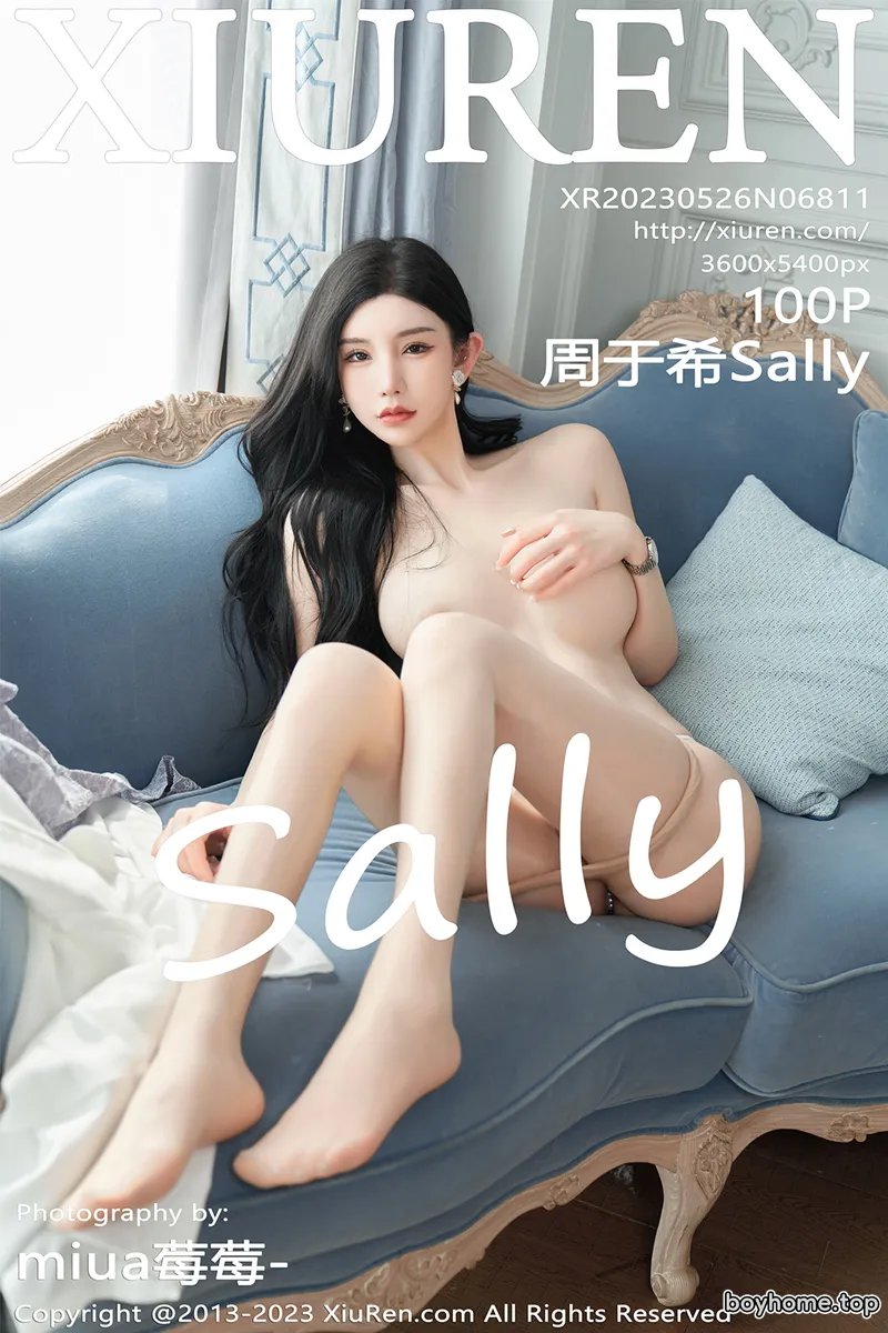 [XiuRen秀人网] No.6811 女神周于希Sally性感吊带短裙配超薄肉丝秀曼妙身姿诱惑写真