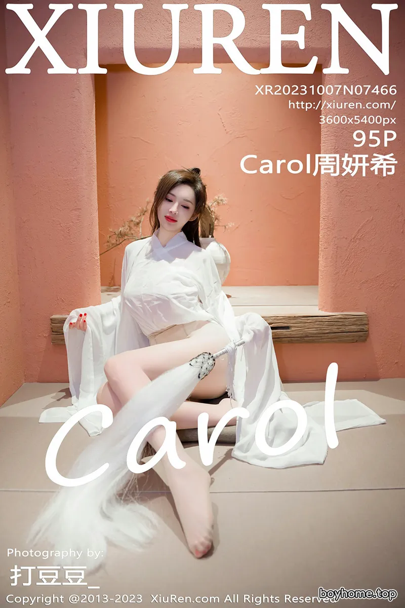 [XiuRen秀人网] No.7466 女神Carol周妍希仙姑造型白色道袍服配超薄肉丝秀美腿诱惑写真