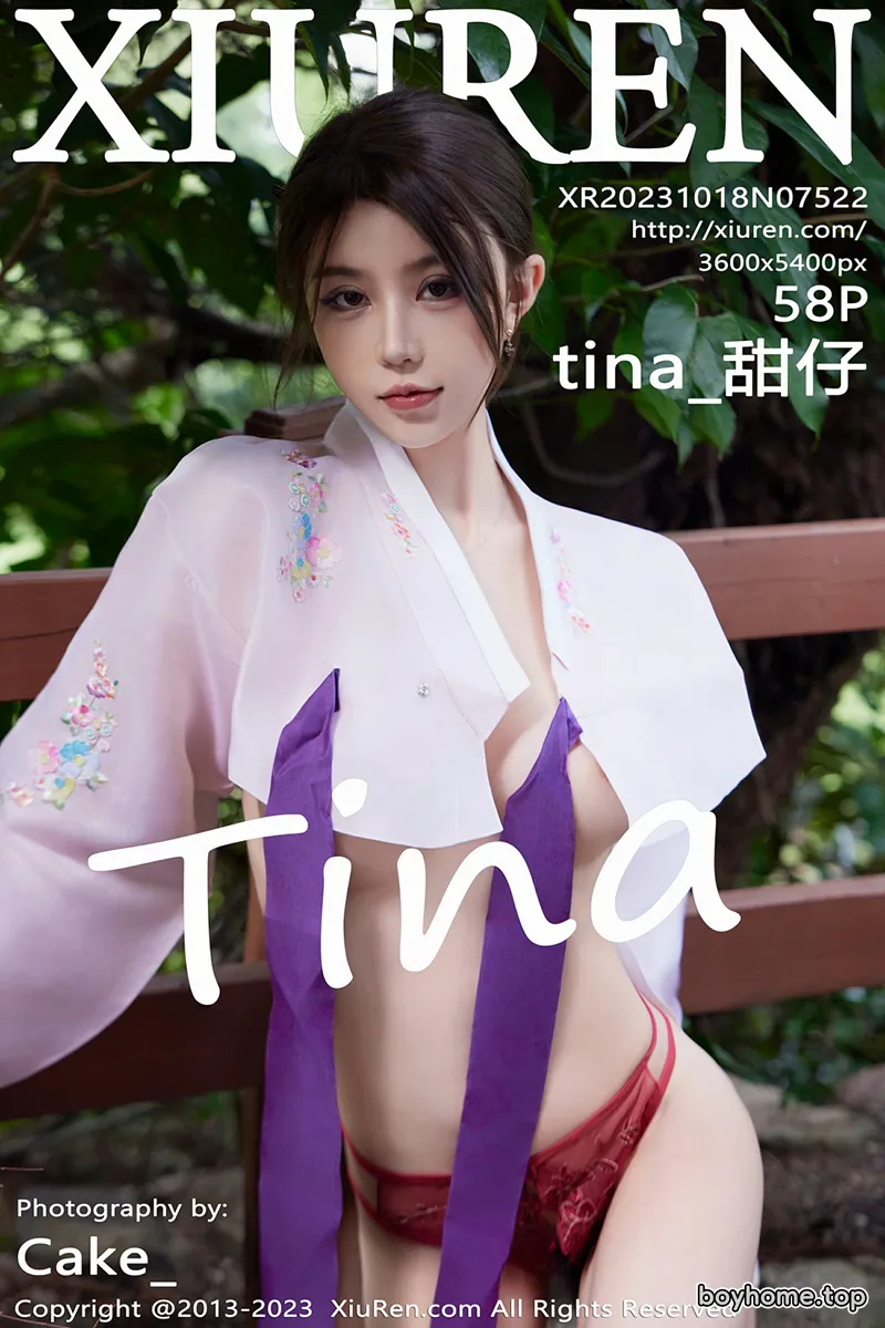 [XiuRen秀人网] No.7522 模特tina_甜仔性感红色大长今服饰半脱秀凹凸身材惹火诱惑写真