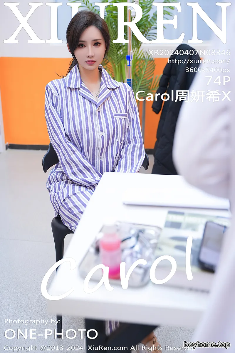 [XiuRen秀人网] No.8346 女神Carol周妍希X角色扮演患者服配开档肉丝秀丰满身材诱惑写真