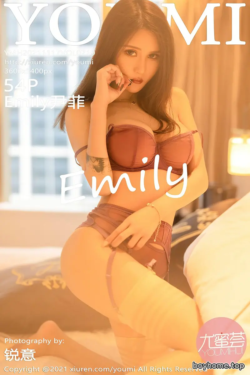 [YouMi尤蜜荟] Vol.719 模特Emily顾奈奈澳门旅拍暖色调性感内衣秀丰满身材诱惑写真