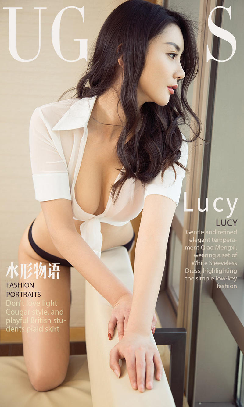 [Ugirls爱尤物] No.1066 嫩模Lucy居家私房性感白色比基尼浴室里湿身诱惑写真