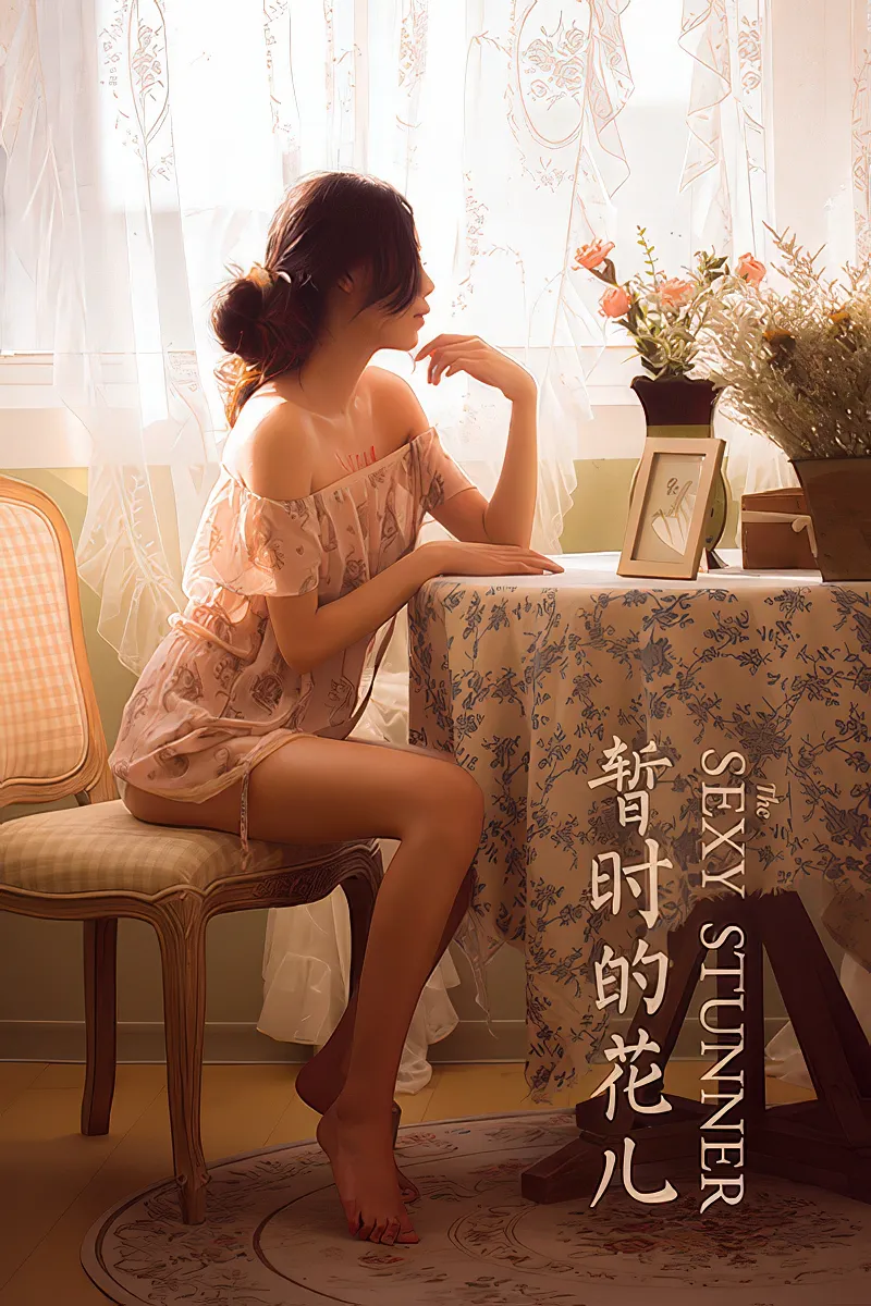 [YALAYI雅拉伊] NO.761 暂时的花儿 橘子 白色抹胸睡衣性感私房写真